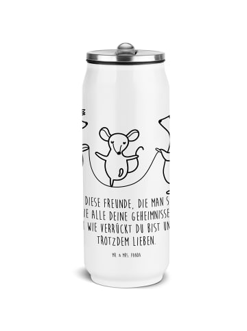Mr. & Mrs. Panda Sport Trinkflasche Igel Seilhüpfen mit Spruch in Weiß