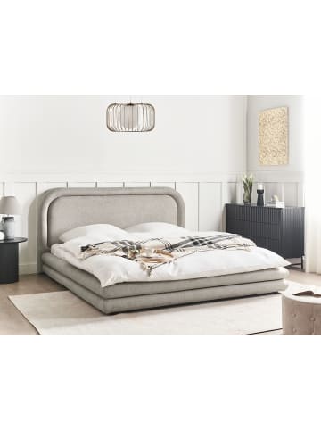 Beliani 10-tlg Doppelbett LAVARDENS in Beige/Schwarz