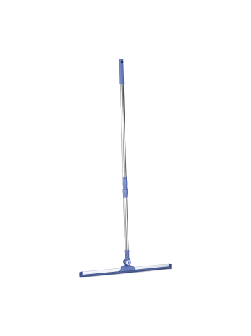 relaxdays Wasserschieber in Silber/ Blau - (B)52 x (H)84–135 cm