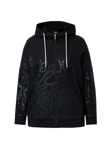 Ulla Popken Sweatjacke in schwarz