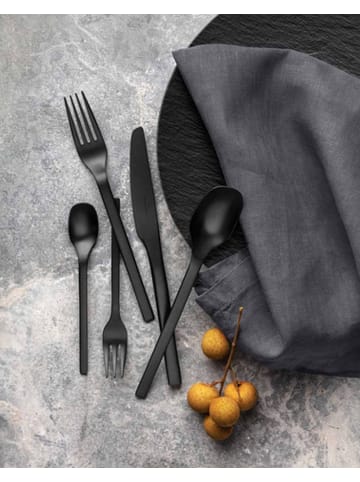 Villeroy & Boch 20er Set Tafelbesteck Manufacture Rock in schwarz