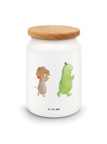 Mr. & Mrs. Panda zuckerdose Schildkröte Maus ohne Spruch in Weiß