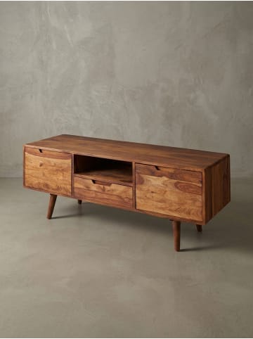 KADIMA DESIGN TV-Lowboard | Sheesham, 135x51x45cm, 2 Türen, Schublade