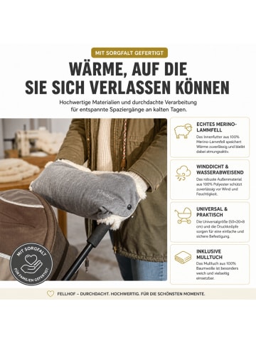 Kinderhaus Blaubär Kinderwagen Handwärmer TOP in Graphit Melange