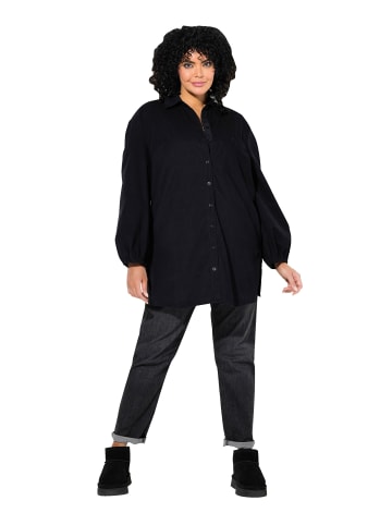 Ulla Popken Hemdbluse in schwarz