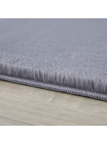Hochflor Teppich Pia in Grau