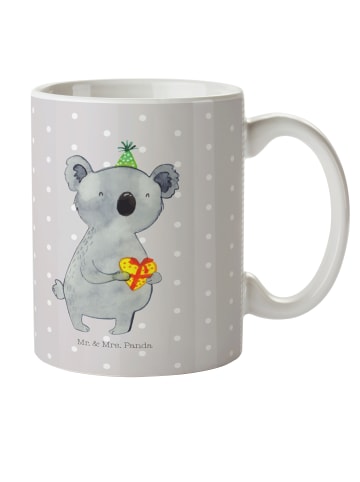 Mr. & Mrs. Panda Becher Koala Geschenk ohne Spruch in Grau Pastell