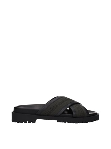 Off-White Grün Stoff Flach Sandalen