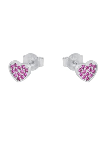 S. Oliver Jewel Ohrstecker Silber 925, rhodiniert in Pink