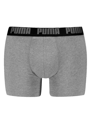 Puma Boxershort 6er Pack in Schwarz/Grau