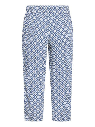 Betty Barclay Marlene-Hose mit elastischem Bund in Blau/Weiß