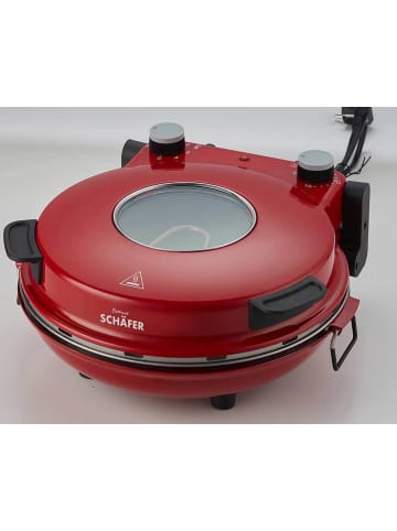 Schäfer Pizzamaker 1200W Ø32cm in Rot