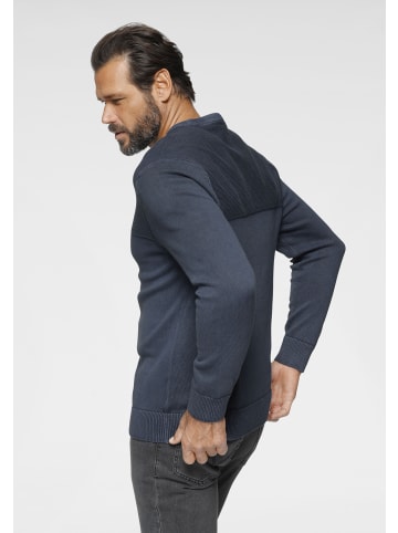 ARIZONA Rundhalspullover in blue-stone-washed