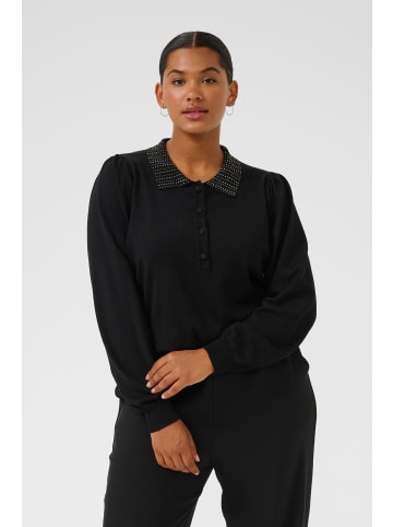 KAFFE curve Strickpullover KCcarla Regular fit in Black Deep