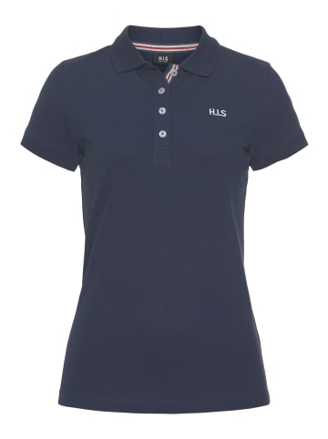 Poloshirt in nv/weiß