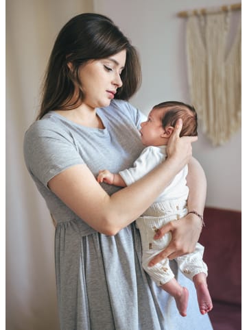 Cool Mama Umstands- und Stillkleid 2 in 1 in GRAU