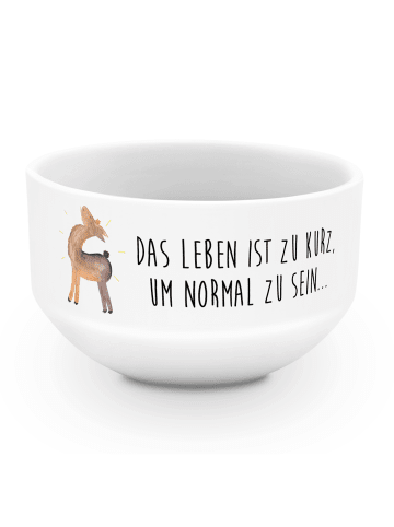 Mr. & Mrs. Panda dessertschale Lama Stolz mit Spruch in Weiß