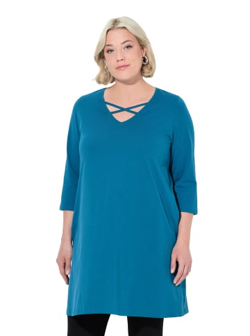 Ulla Popken Longshirt in ozean blau