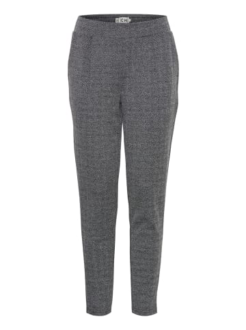 ICHI Freizeithose IHKATE Regular fit in Black/White Herringbone