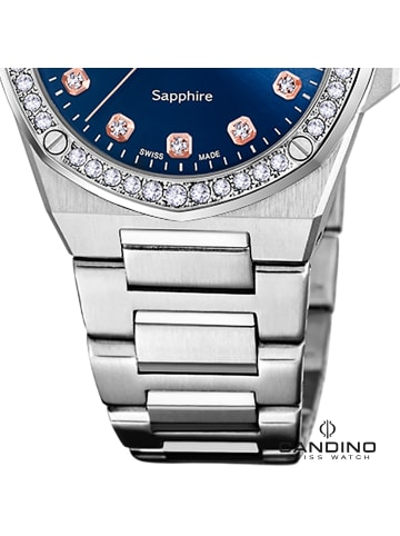 Candino Analog-Armbanduhr Candino Elegance silber mittel (ca. 34mm)