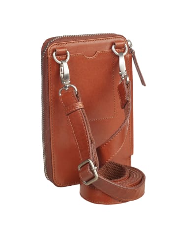 Leonhard Heyden Cambridge Handytasche Leder 11 cm cognac