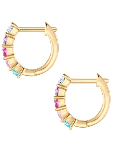 Yokoamii Ohrringe aus Messing mit Zirkonia in gelbgold