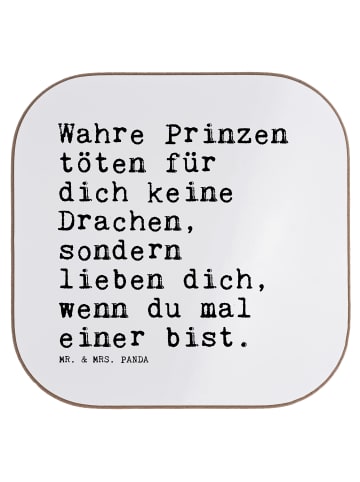 Mr. & Mrs. Panda Untersetzer für Gläser Wahre Prinzen töten für.... in Weiß