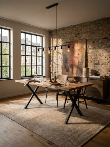 KADIMA DESIGN Esszimmertisch 160x80x76 cm Massivholz / Metall Esstisch