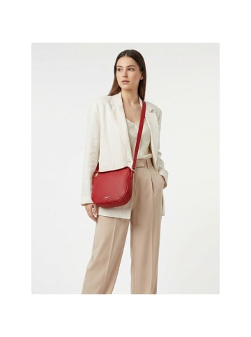 Lazarotti Bologna Leather Crossbody Umhängetasche Leder 25 cm red