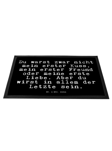 Mr. & Mrs. Panda Sauberlaufmatte Du warst zwar nicht... mit Spruch in Schwarz
