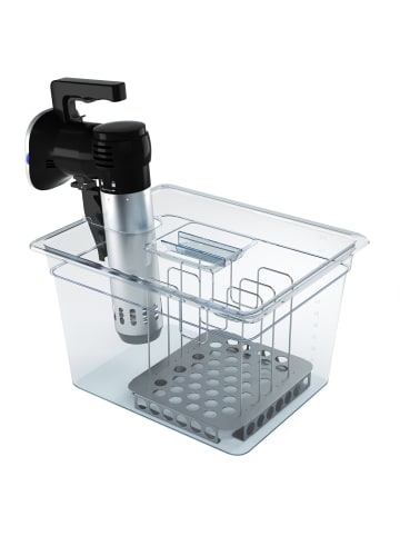 LA VAGUE SOUS-CHEF sous vide container set in transparent