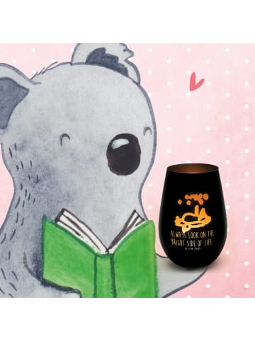 Mr. & Mrs. Panda Teelichthalter Fuchs Sterne mit Spruch in Schwarz