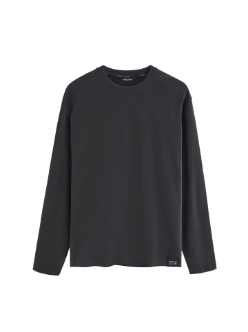 Polo Club T-Shirt MAN BLOCK TSHIRT LS IO LONG SLEEVE LOOSE FIT in Schwarz