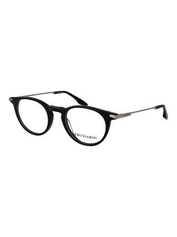 Trussardi Unisex Optische Fassungen Rund Schwarz