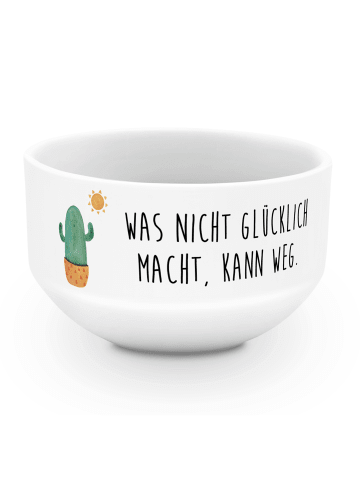 Mr. & Mrs. Panda schale Kaktus Sonne mit Spruch in Weiß