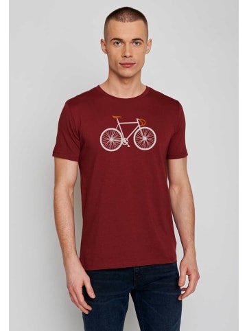 GreenBomb T-Shirt Bike Two in Burgunder