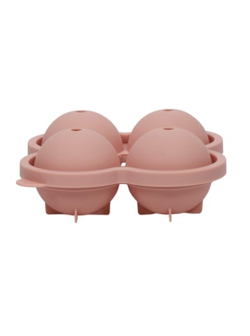 Excellent Houseware Eiswürfelform für 4 Kugeln in Rosa, (B) 15 x (H) 7 x (L) 16 cm