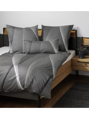 Janine Janine Baumwoll Bettwäsche Milano in grau taupe