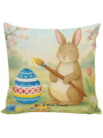 Mr. & Mrs. Panda Kuschel Kissen Hase Eier Malen Design ohne Spruch in Weiß
