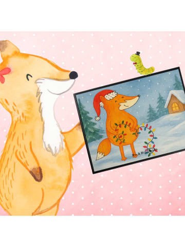 Mr. & Mrs. Panda schreibtischunterlage Fuchs Weihnachten Design ... in Weiß