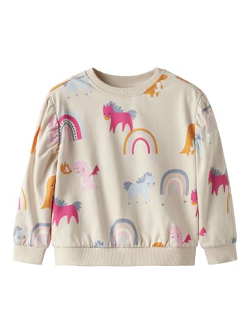 name it Sweatshirt NMFNULA LS NREG SWEAT BRU in parchment