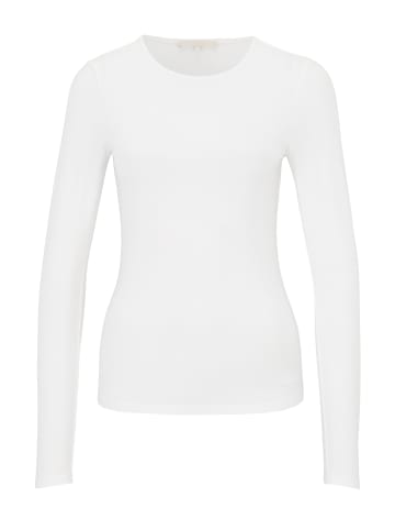 Les Lunes Langarmshirt SAAGE Warm Thermo Longsleeve in Bright White