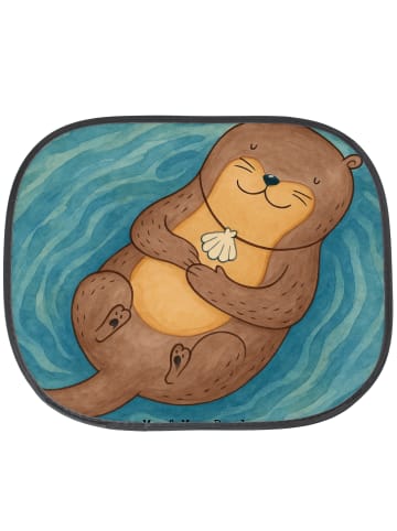 Mr. & Mrs. Panda Sonnenblende Auto Otter Muschel Design ohne Spruch in Weiß