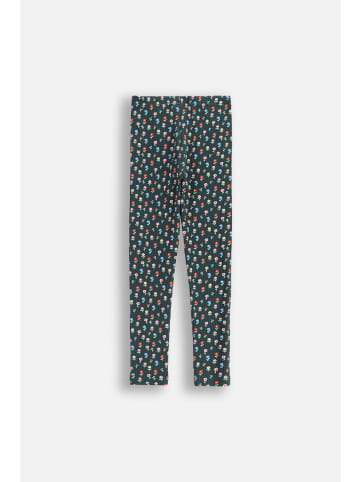 Coccodrillo Gerippte Leggings mit langem Hosenbein in grün
