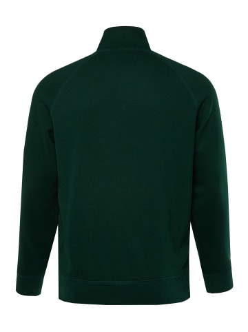 JP1880 Sweatjacke in dunkelgrün