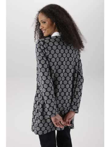 Aniston SELECTED Longblazer in dunkelblau-grau