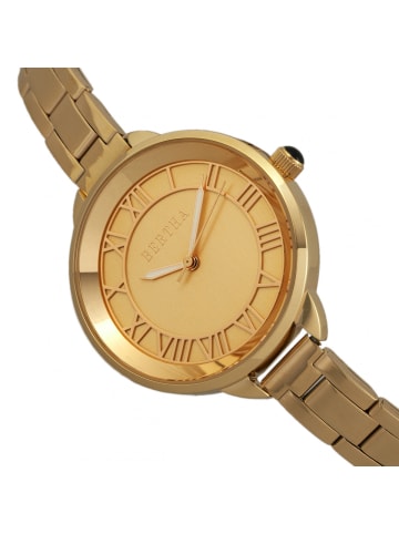 Bertha Madison Armbanduhr mit Sonnenmuster in Gold