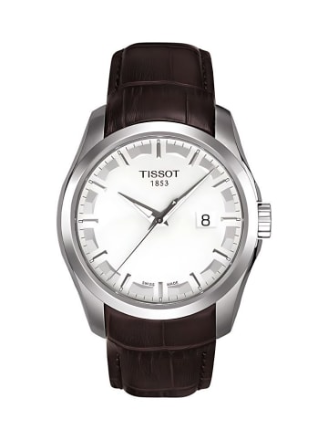 Tissot Couturier Uhr silber braun T035.410.16.031.00