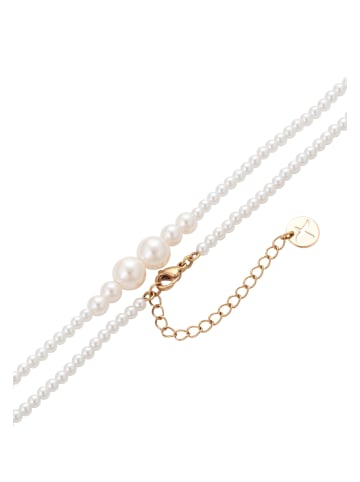 faina Women Necklace in Rose Gold White