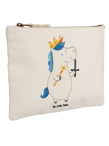 Mr. & Mrs. Panda Schminktasche Einhorn König mit Schwert ohne Sp... in Weiß